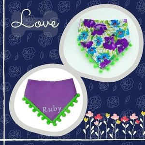 Dog bandana with name